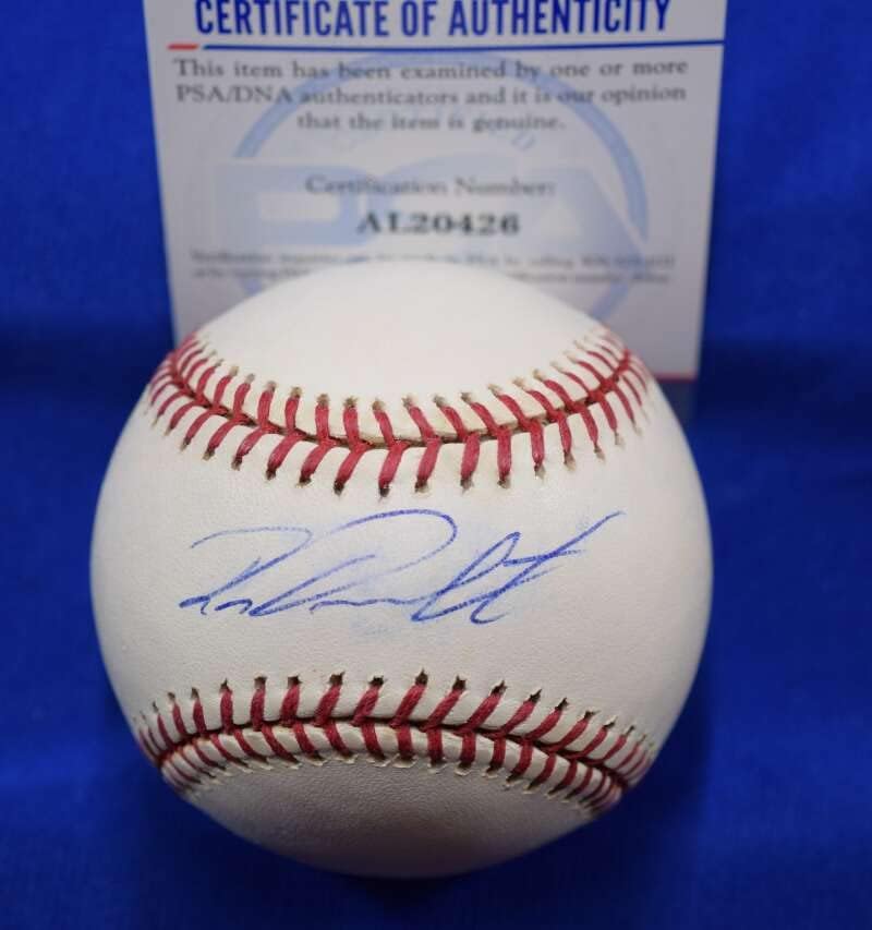 Roy Oswalt PSA DNS-Coa Autogramot Major League OML Aláírt Baseball