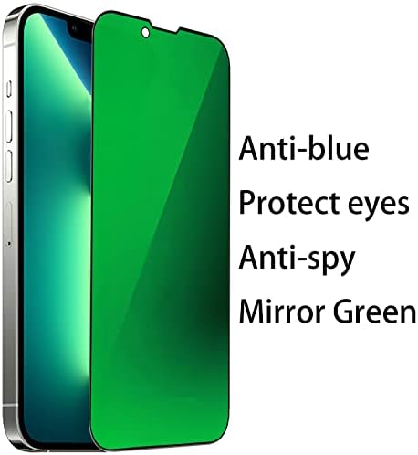 2 DB Anti-Kék Adatvédelmi Edzett Üveg Tükör Anti-Spy képernyővédő fólia Anti-Kukkoló Film Kompatibilis az iPhone 14 Plus