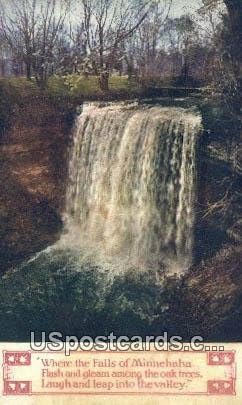 Minnehaha Falls, Minnesota Képeslap