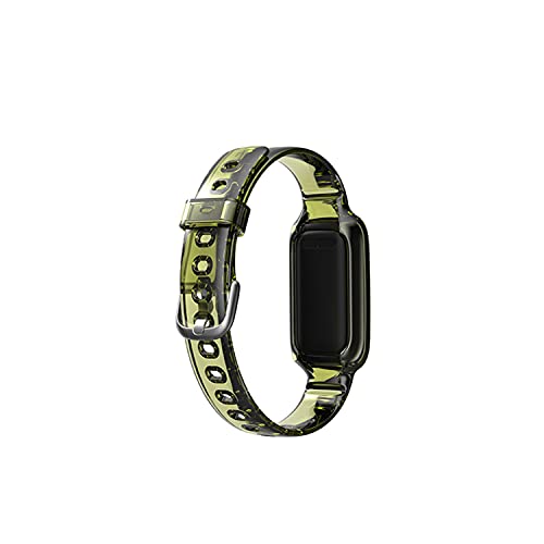 2 Csomag Zenekarok Kompatibilis Fitbit Luxe/Luxe SE a Nők, Férfiak, Átlátható, Világos, Sport Watch Sávok Lökhárító Esetben