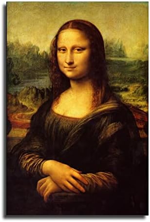 HHGaoArt Mona Lisa Poszter Vicces, Merész Mém Macska Wall Art a Vásznon Modern Festmény, Olaj Nyomtatás Absztrakt Kép Nappali