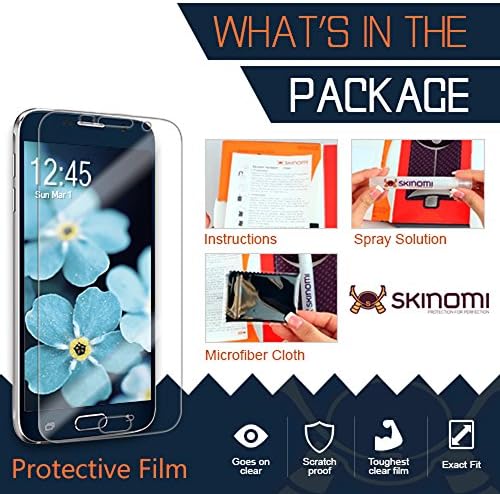 Skinomi képernyővédő fólia Kompatibilis a Samsung Galaxy Gear 2 (6-Pack) Tiszta TechSkin TPU Anti-Buborék HD Film