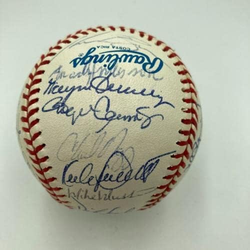 1994-es All Star Game Csapat Aláírt Baseball-Cal Ripken Jr. Kirby Puckett SZÖVETSÉG COA - Dedikált Baseball
