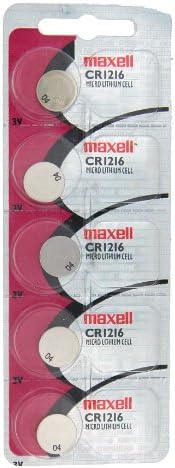 Maxell Lítium Elem CR1216 Csomag 5 Akkumulátorok