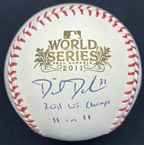Daniel Descalso 11 11 2011 WS Champs Aláírt World Series Baseball SZÖVETSÉG - Dedikált Baseball
