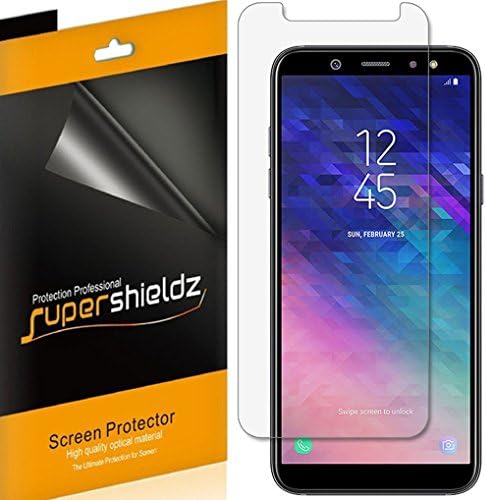 (6 darab) Supershieldz Célja a Samsung Galaxy A6 (2018) képernyővédő fólia, Nagy Felbontású Clear Pajzs (PET)