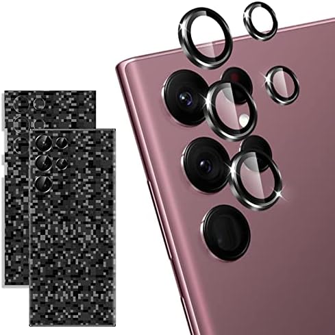 geekboy [5+2DB] A Samsung Galaxy S22 Ultra Kamera Lencséjét Védő, 9H Edzett Üveg Szétválasztás Gyűrű All-Round Lefedettség