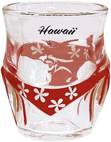 Hawaii Poharat Fenékig Fenék Plumeria Piros