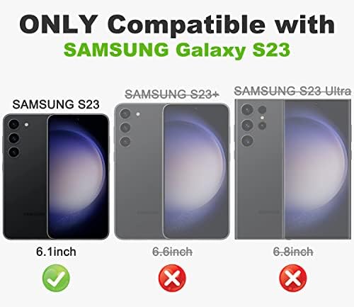 Tnarru Samsung Galaxy S23 Esetben Egyértelmű, a Négy Sarokban Légzsák TPU Lökhárító, Vékony Crystal Fashion Design Nehéz