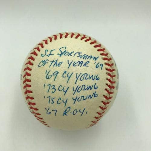 Ritka Tom Seaver Aláírt Erősen Írva Karrier STATISZTIKA Baseball RJ COA - Dedikált Baseball