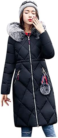 NREALY Téli Bélelt Kabátok Női Plus Size Kapucnis Kabát Zip Fel Parka