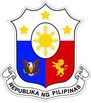 Fülöp-szigeteki címer Matrica, Matrica Vinil-Fülöp-szigetek Zászló PHL PH-Vinil-Made in USA