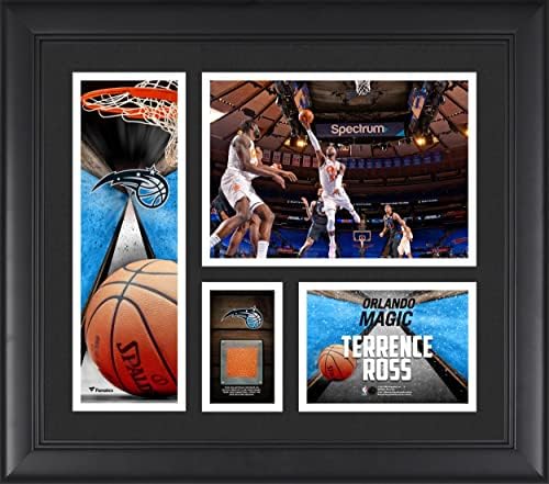 Terrence Ross Orlando Magic Keretes 15 x 17 Játékos Kollázs egy Darab Csapat-Használt Kosárlabda - NBA Játékos Plakkok, valamint