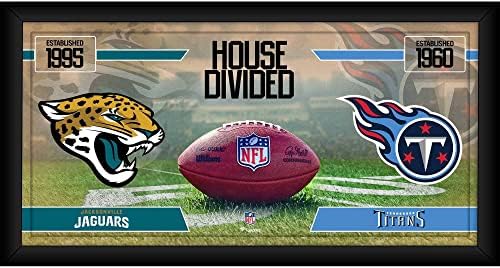 Jacksonville Jaguars vs. Tennessee Titans Keretes 10 x 20 Ház Labdarúgó-Kollázs - NFL Csapat Plakkok, valamint Kollázsok