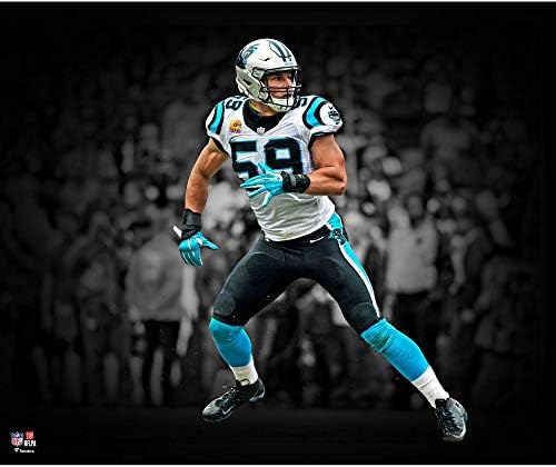 Luke Kuechly Carolina Panthers Aláíratlan Reflektorfénybe Fotó - Eredeti NFL Művészet, Nyomatok
