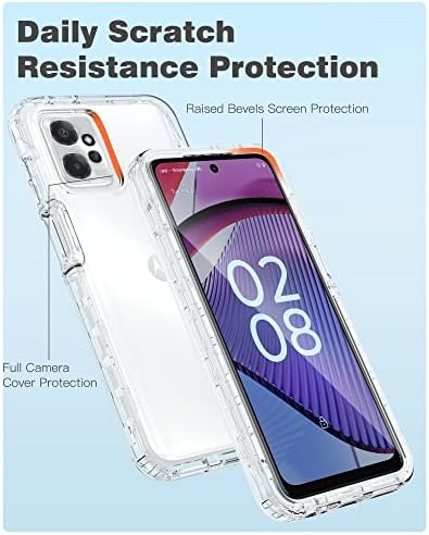 FNTCASE a Motorola Moto G-Power-5G 2023-Ügy: Tiszta Moto G 5G 2023 mobiltelefon Esetben - Védő Szilikon hátlapot Esetben