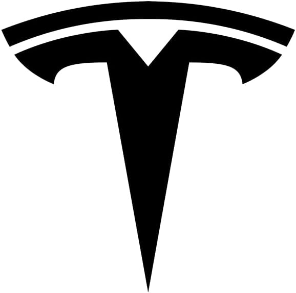 AV Piros Tesla Logó Matrica, Nagy Matrica 4 x 4 Design Autók, Teherautók, Laptopok, Hűtők, valamint Több