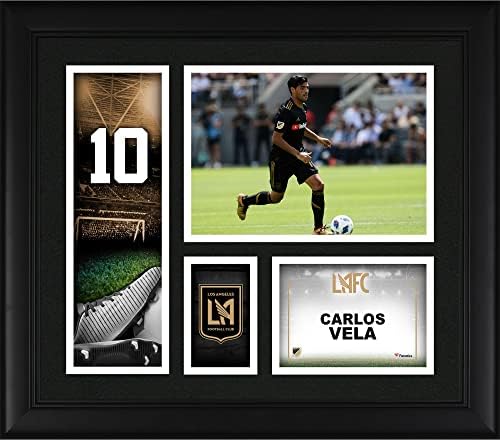 Carlos Vela LAFC Keretes 15 x 17 Játékos Kollázs - Foci Plakkok, valamint Kollázsok