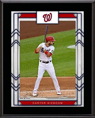 Carter Kieboom Washington nationals 10.5 x 13 Szublimált Játékos Emléktábla - MLB Játékos Plakkok, valamint Kollázsok